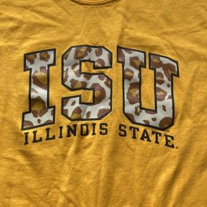 Unisex ISU tee with leopard lettering 2XL